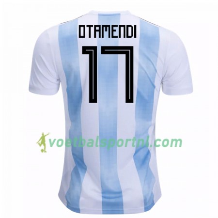 Argentinië Otamendi 17 Thuis Shirt WK voetbal 2018